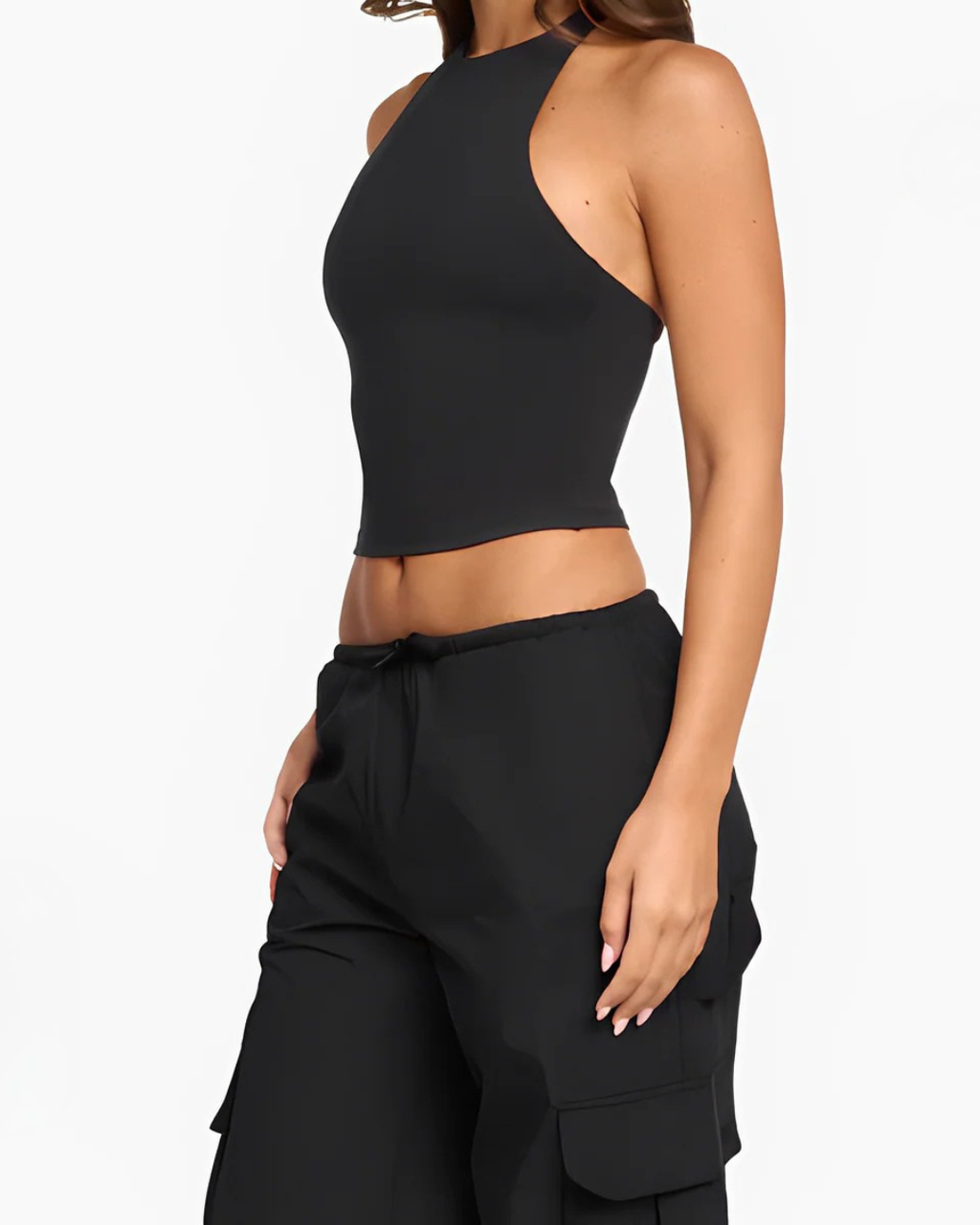 Black Halter Tank