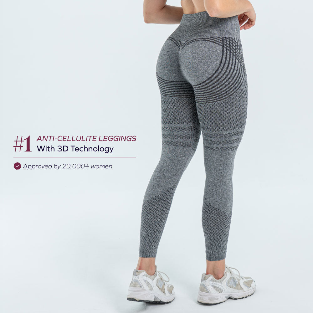 3D Sculpt Grey Leggings