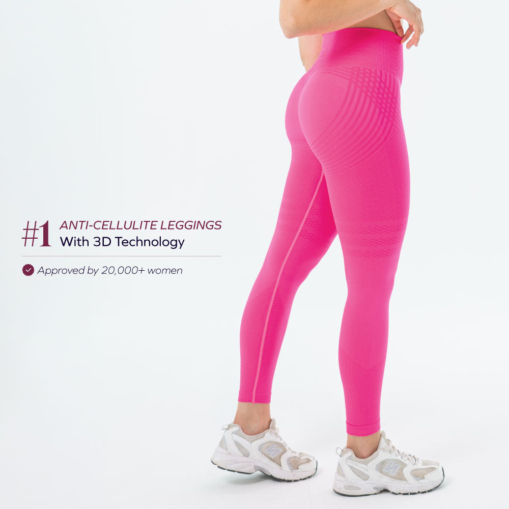 3D Sculpt Pink Leggings