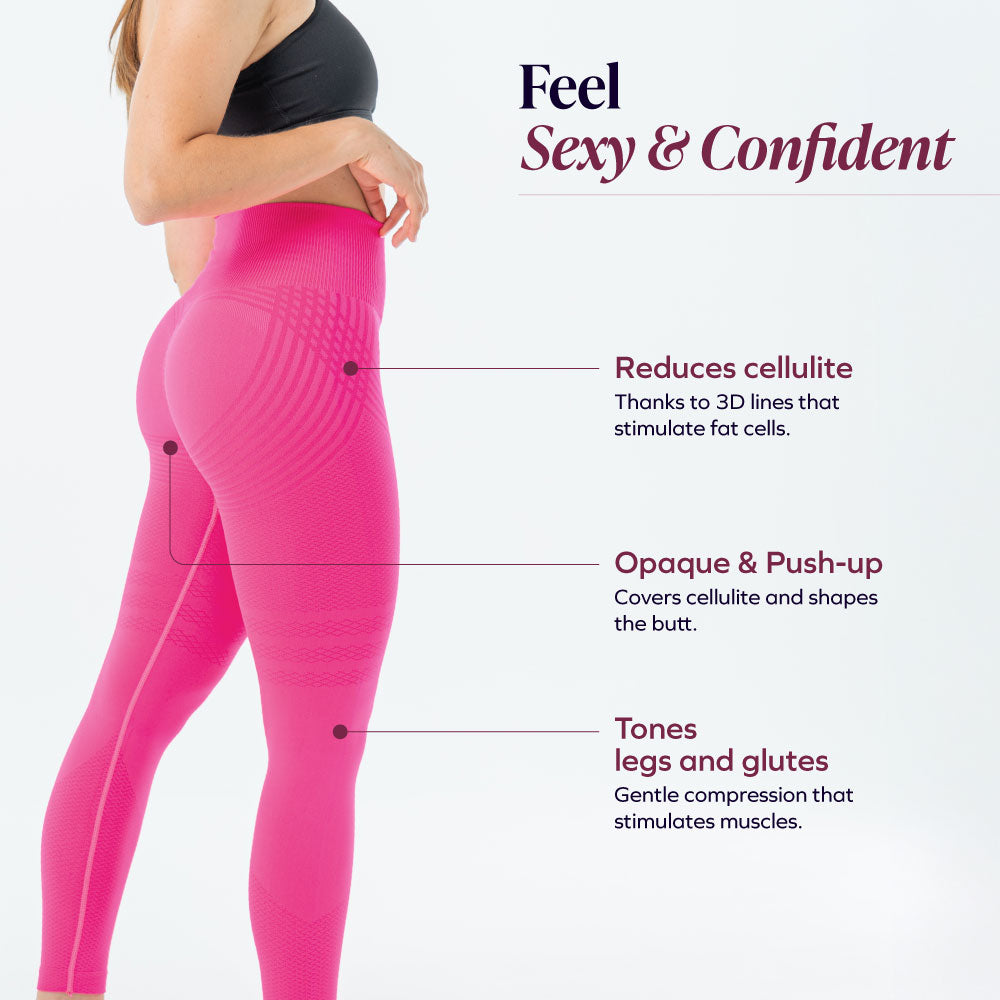 3D Sculpt Pink Leggings