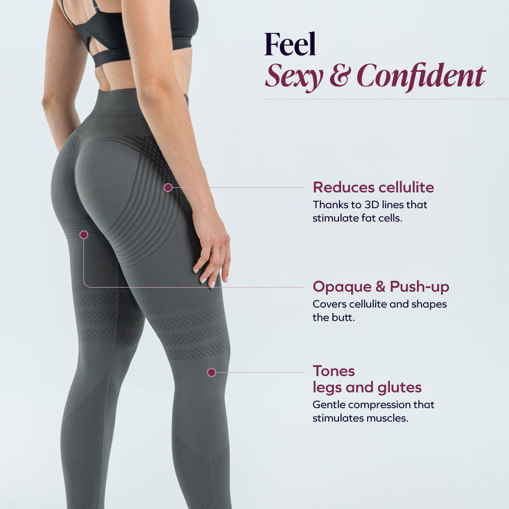 3D Sculpt Dark Grey Leggings