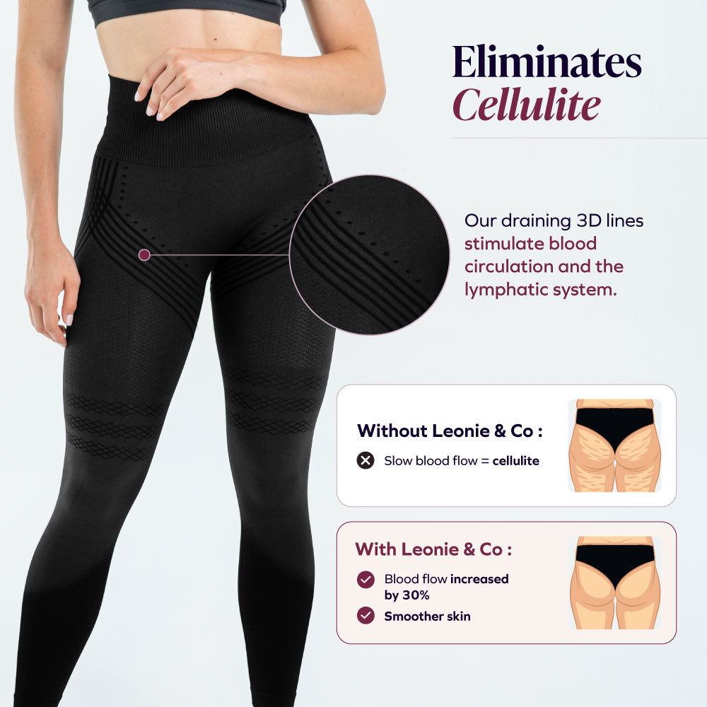 3D Sculpt Black Leggings