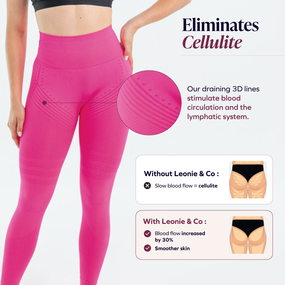 3D Sculpt Pink Leggings