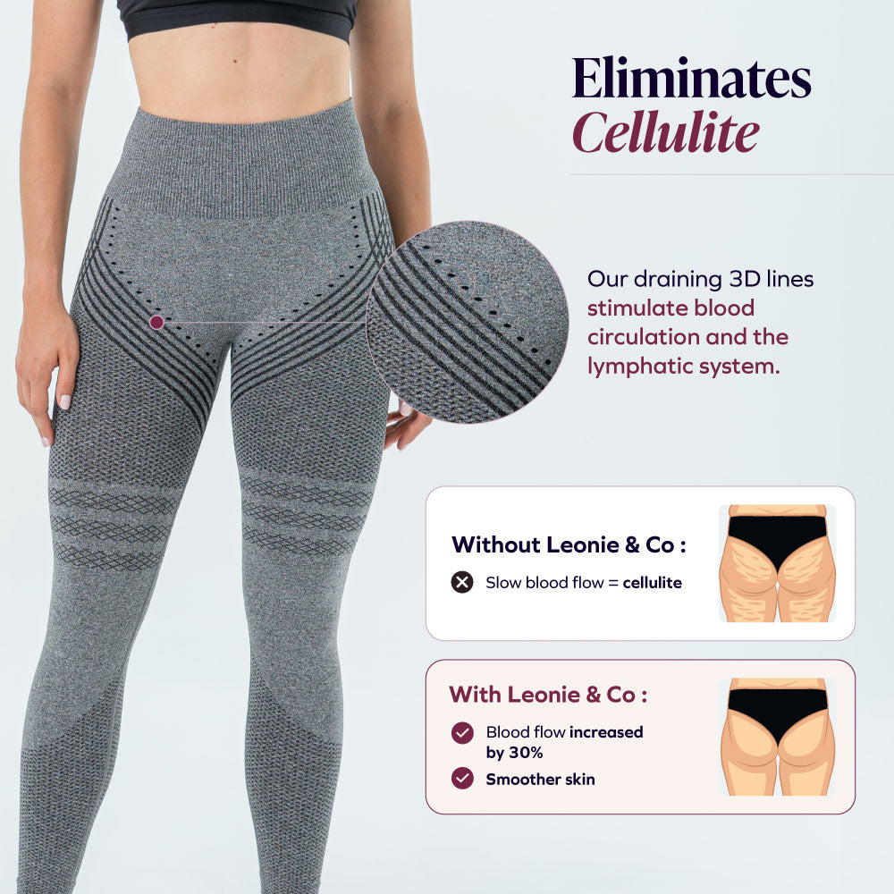 3D Sculpt Grey Leggings