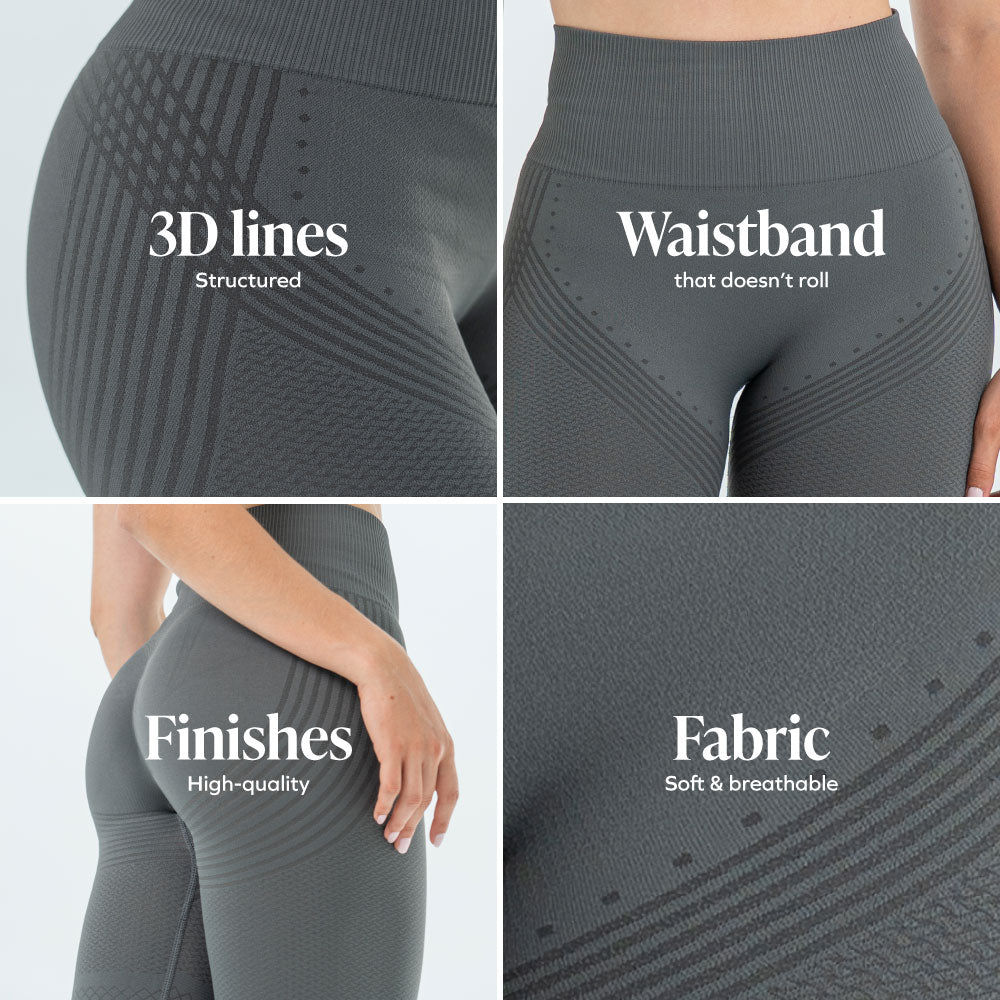 3D Sculpt Dark Grey Leggings