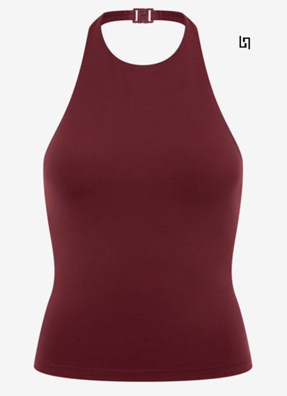 LuxeIcon Noiré Halter Tank Top