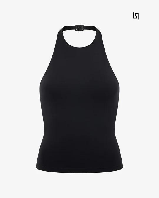 LuxeIcon Noiré Halter Tank Top