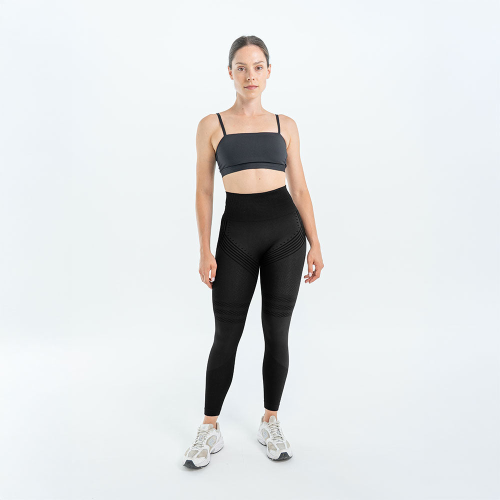 3D Sculpt Black Leggings