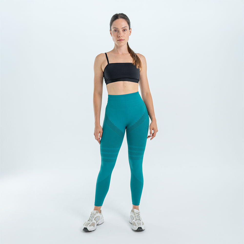 3D Sculpt Teal Green Leggings